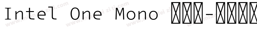 Intel One Mono 英特尔字体转换